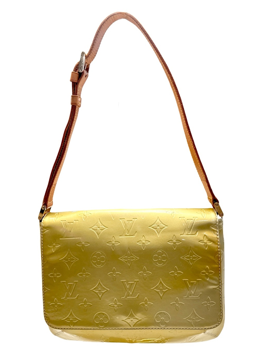 Louis Vuitton Thompson Street Vernis Shoulder Bag Chartreuse Green Monogram